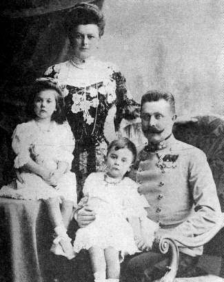 František Ferdinand d'Este s rodinou